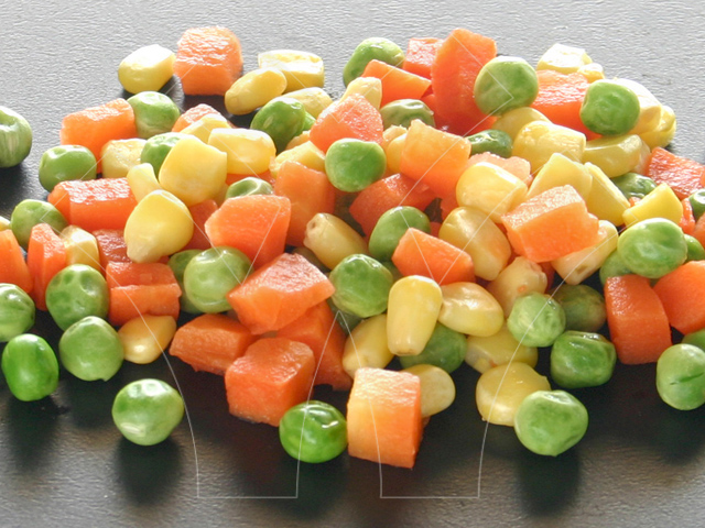 Mixed vegetables(green pea、sweet corn、carrot